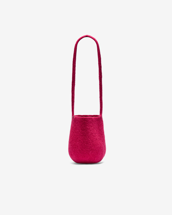 Cecilie Telle - Women's Long Strap Bucket Bag - (Rasberry)