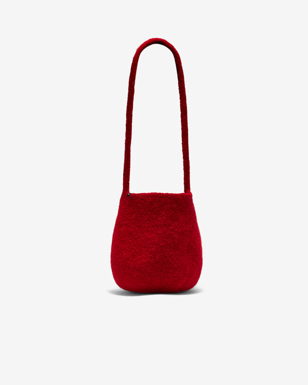 Cecilie Telle - Women's Long Strap Bucket Bag - (Deep Red)