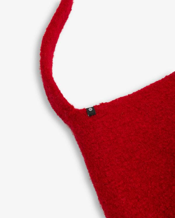 Cecilie Telle - Women's Long Strap Bucket Bag - (Deep Red)