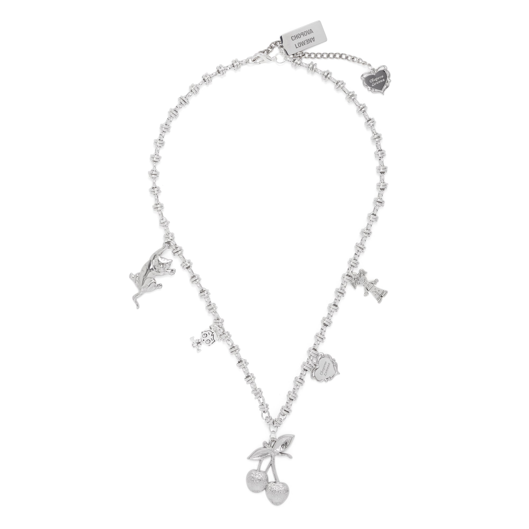 Chopova Lowena - Women’s Multi Charm Long Necklace - (Silver) view 1