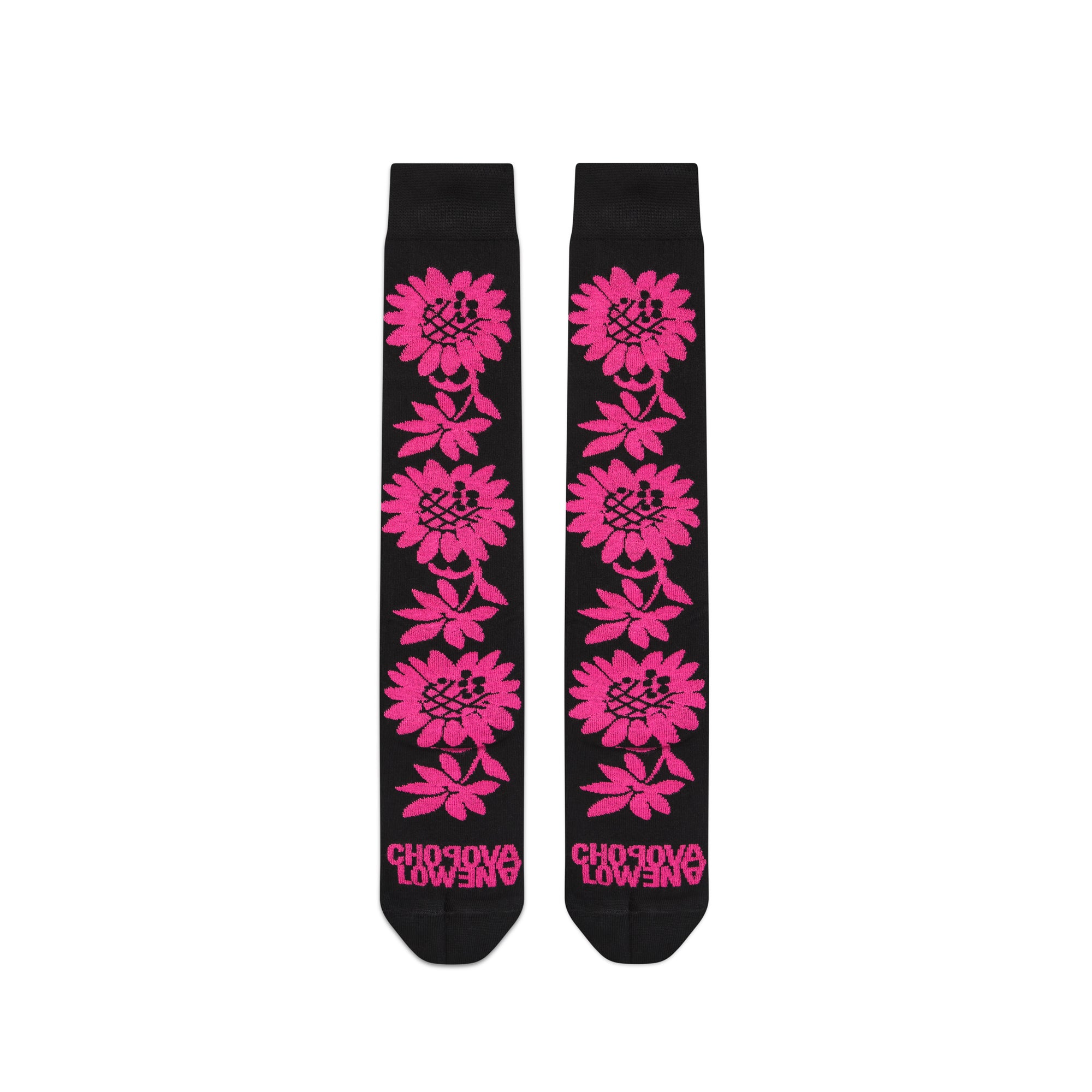 Chopova Lowena - Women’s Pink Sunflower Long Socks - (Pink) view 1