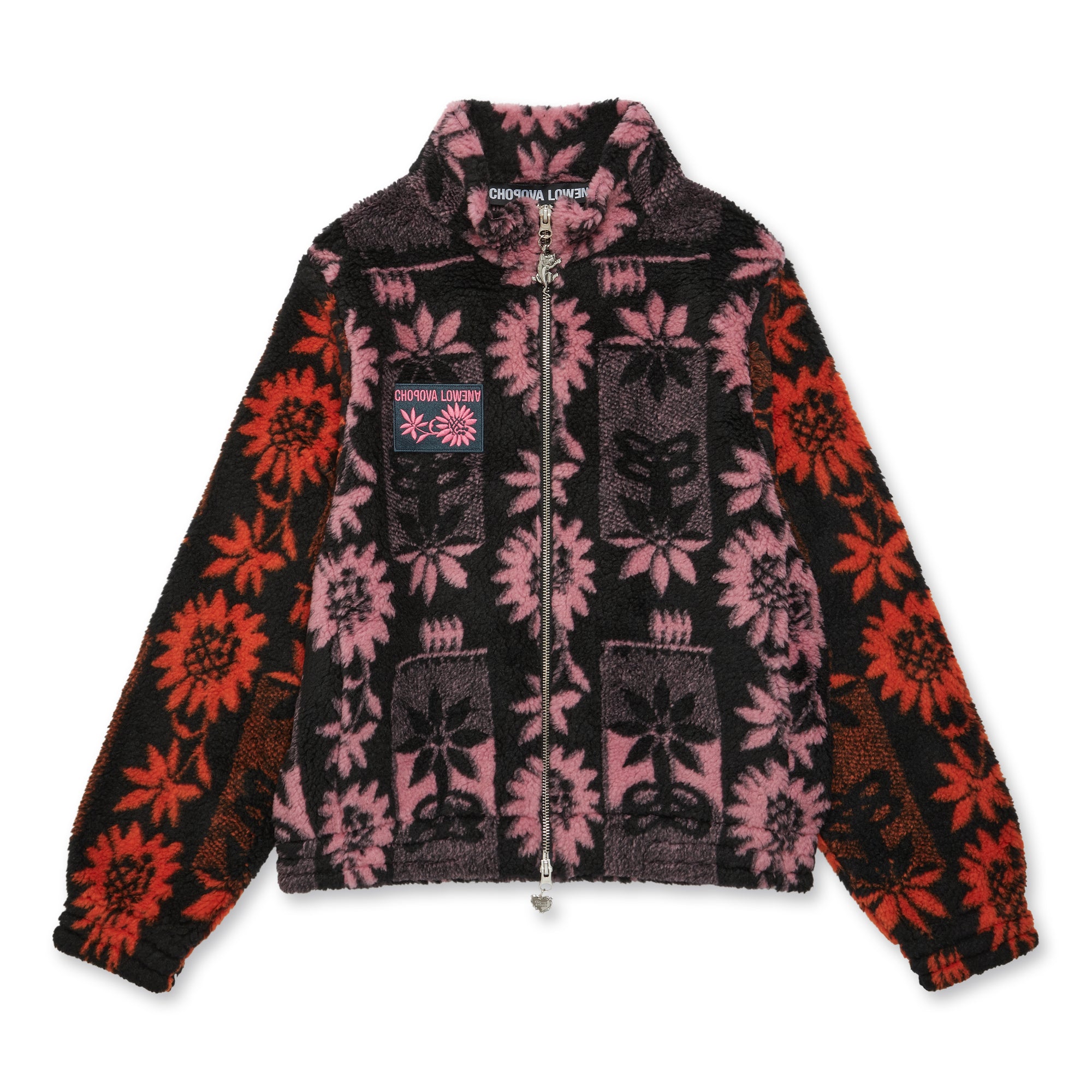 Chopova Lowena - Women’s Sunflower Knitted Fleece - (Pink/Orange) view 5