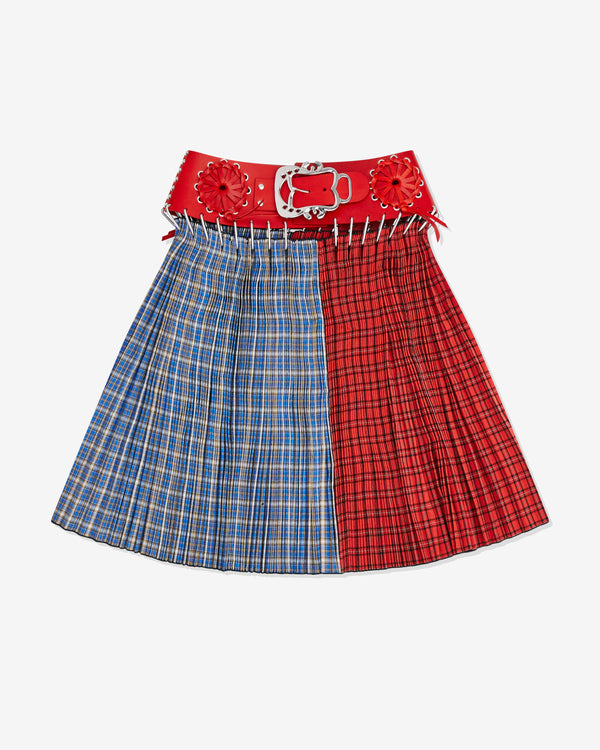 Chopova Lowena - Women's Ethel Knee Carabiner Skirt - (Blue/Red)