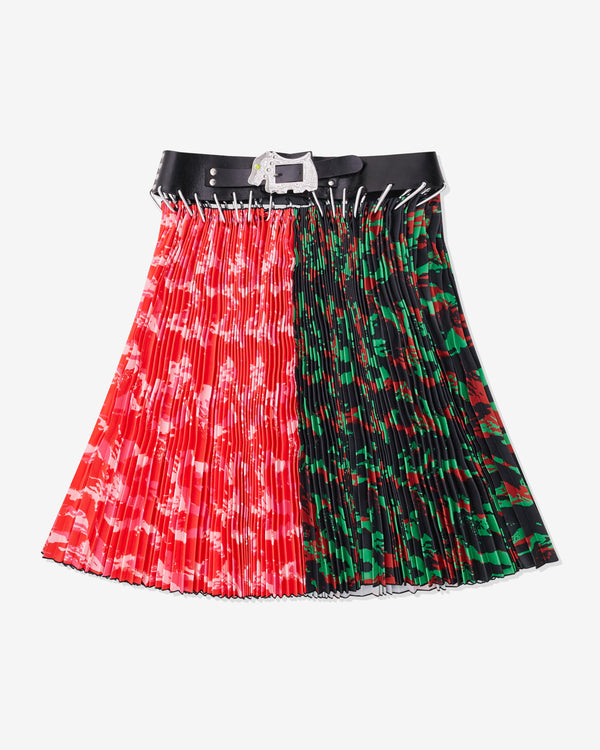 Chopova Lowena - Women's Taffeta Carol Knee Carabiner Skirt - (Green/Red)