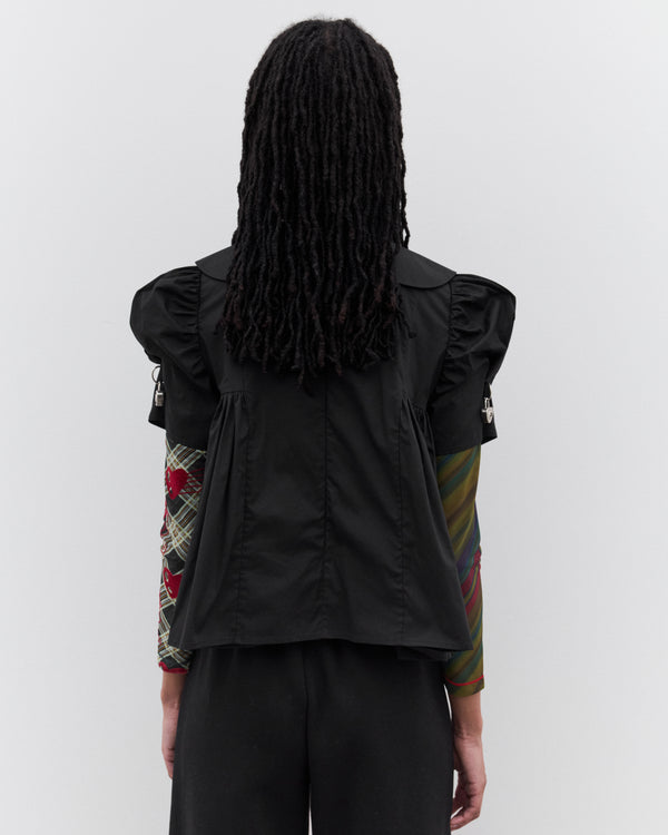 Chopova Lowena - Women’s Short Sleeve Blouse - (Black)