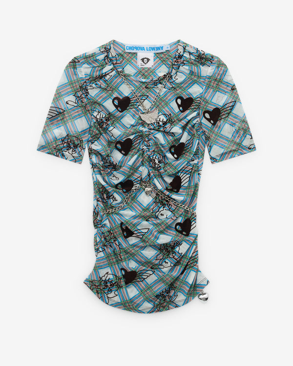 Chopova Lowena - Women's Sonicscape Mesh Top - (Blue)