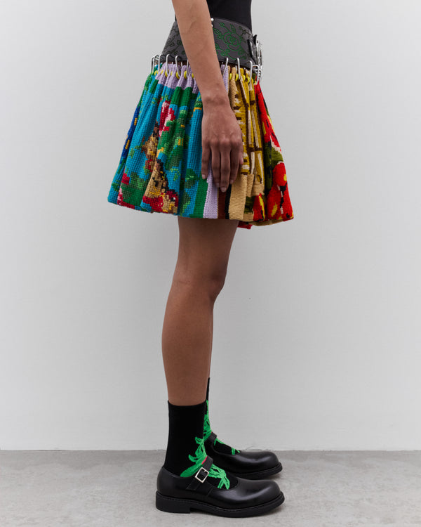 Chopova Lowena - Women’s Cross Stitch Mini Carabiner Skirt - (Multi)