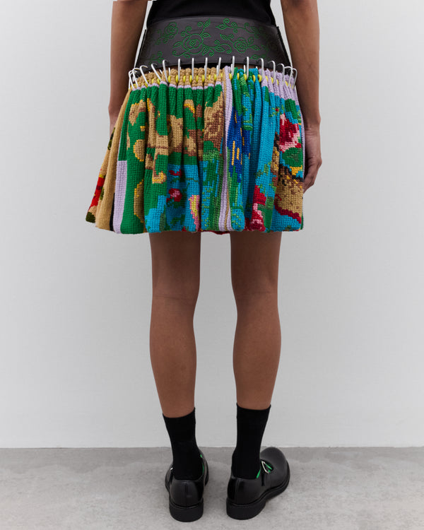 Chopova Lowena - Women’s Cross Stitch Mini Carabiner Skirt - (Multi)