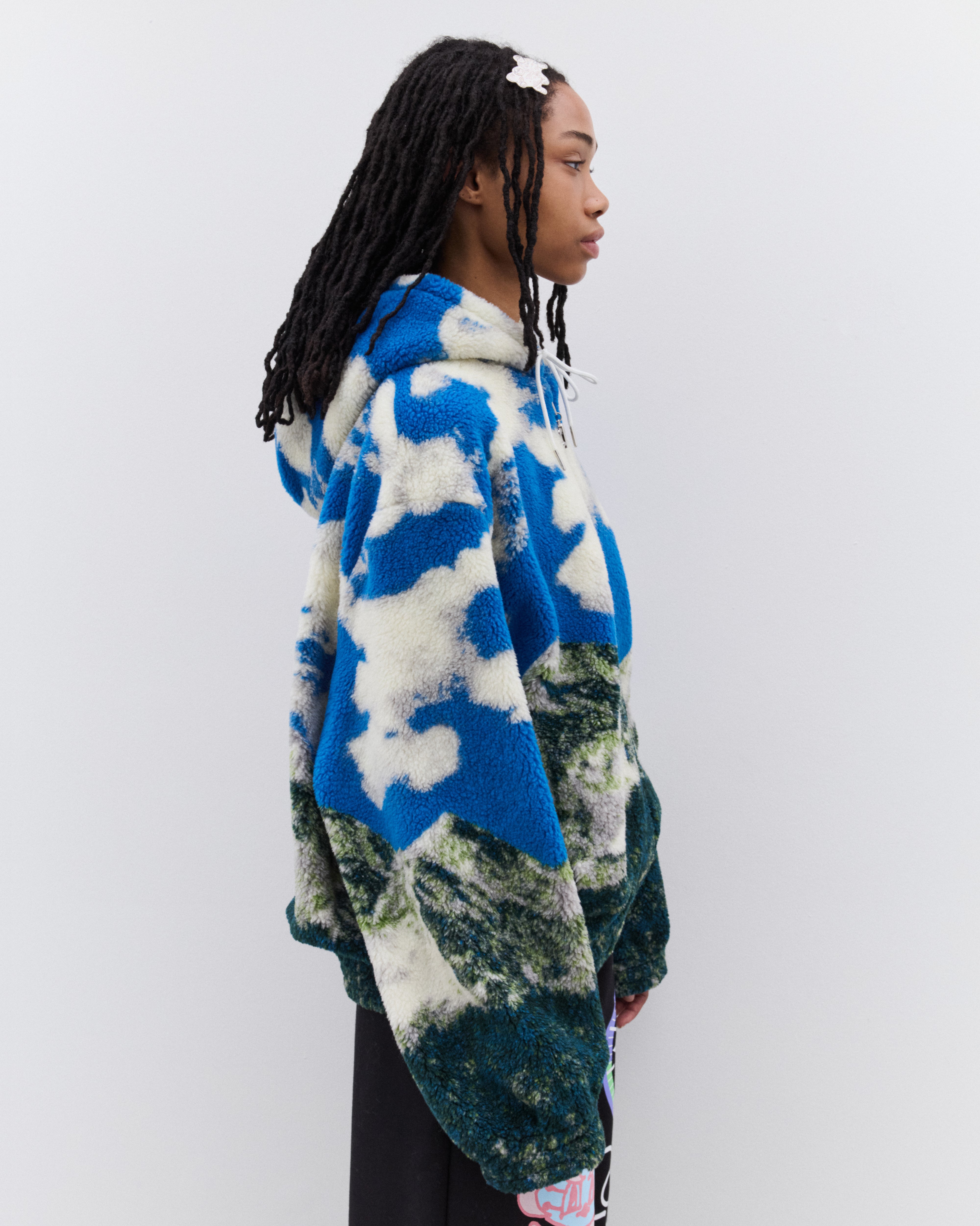 Chopova Lowena: Women's CL Airlines Oversized Fleece (Green