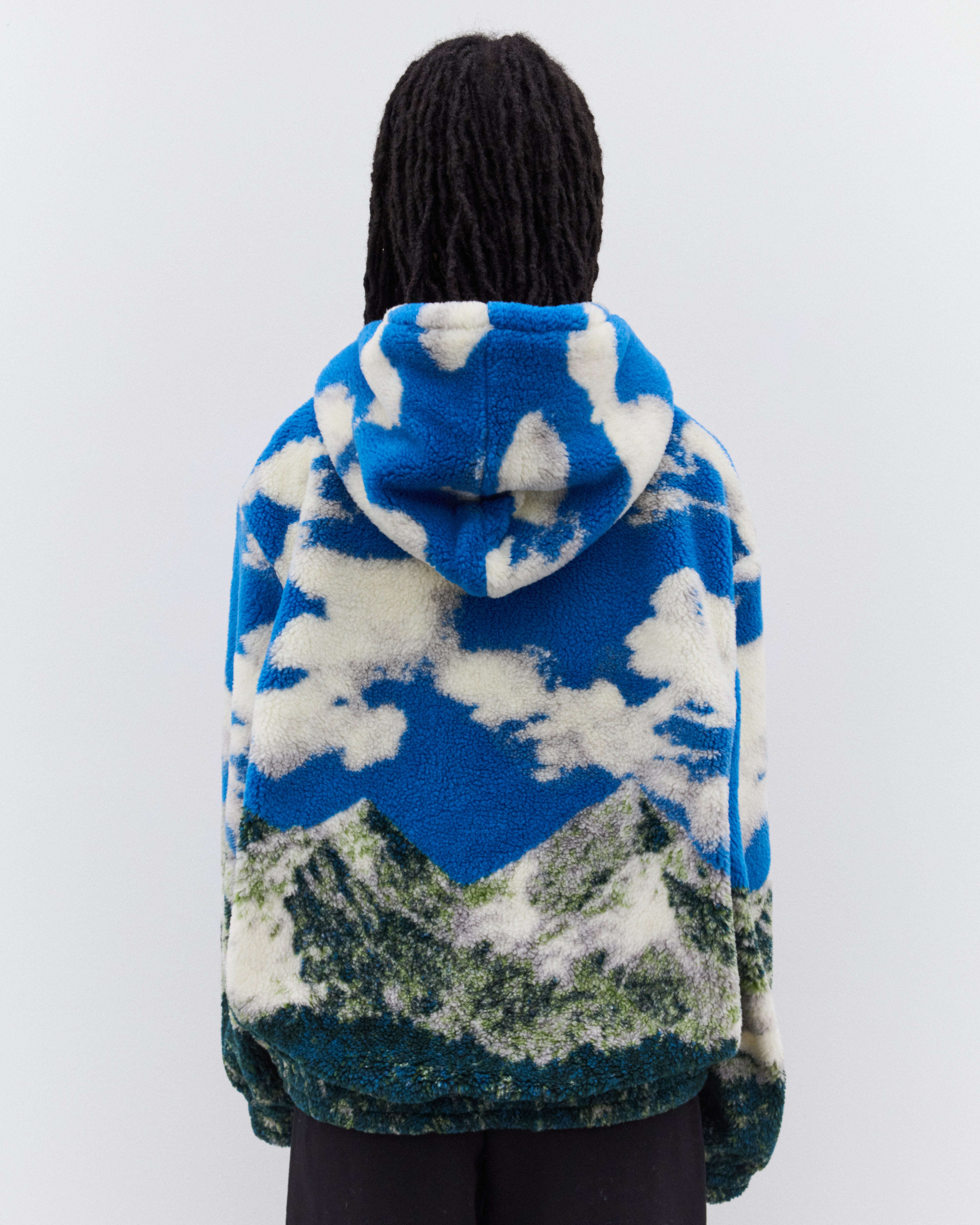 Chopova Lowena: Women's CL Airlines Oversized Fleece (Green Chopova Lowena: Women's CL Airlines Oversized Fleece (Green