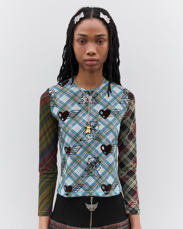 Chopova Lowena - Women’s Bun Gal Flocked Mesh Top - (Multi)