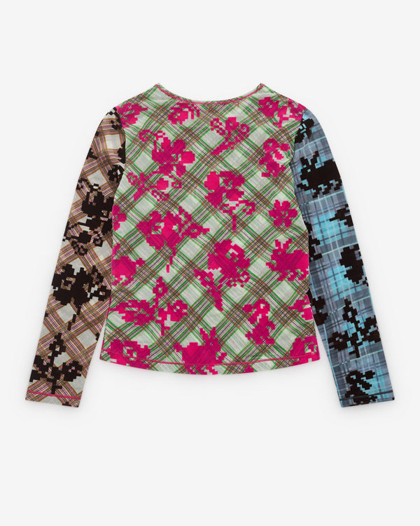 Chopova Lowena - Women’s Pixel Bunny Mesh Top - (Multi)