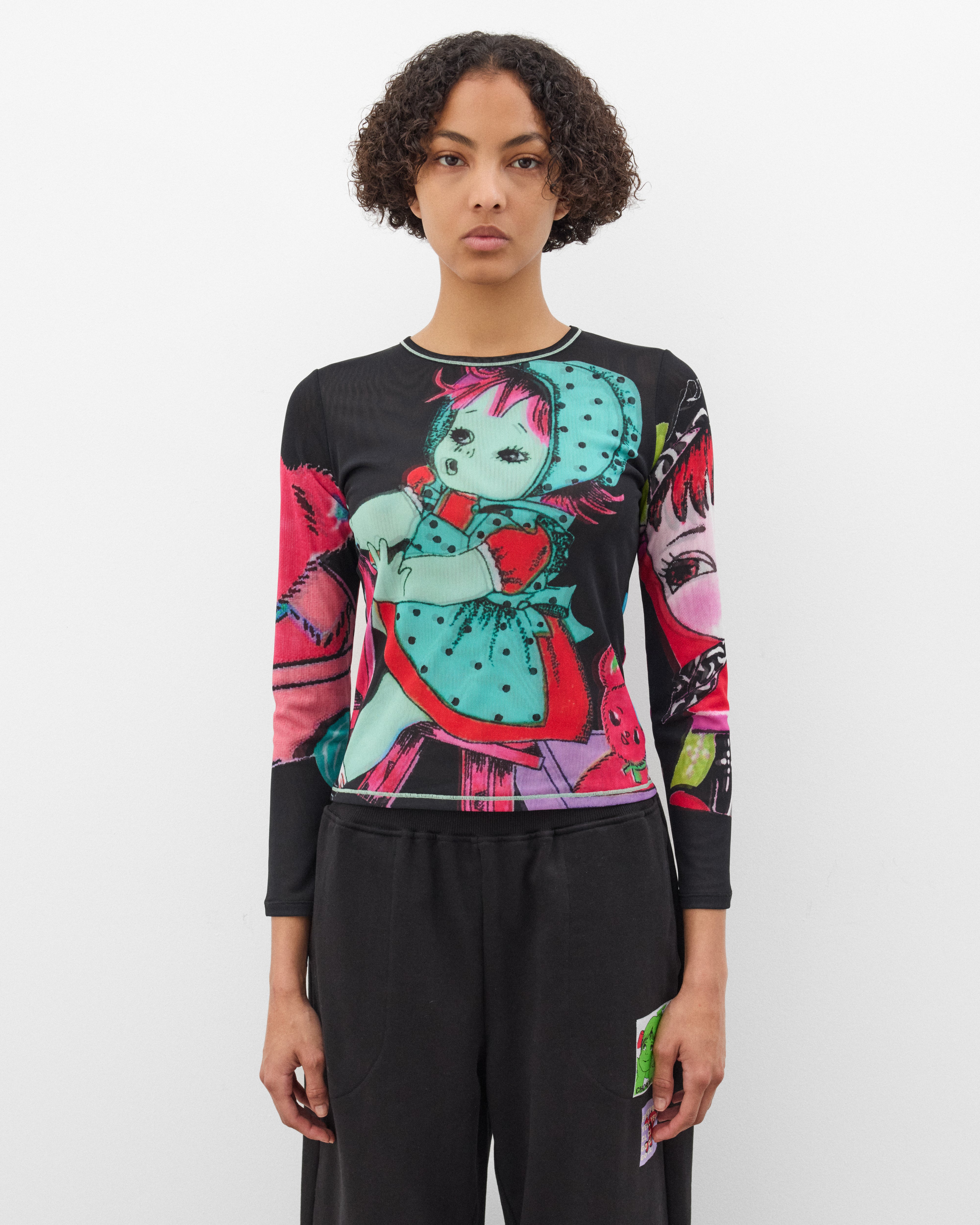 Chopova Lowena: Women's Sweeties Mesh Long Sleeve (Multi) | Dover