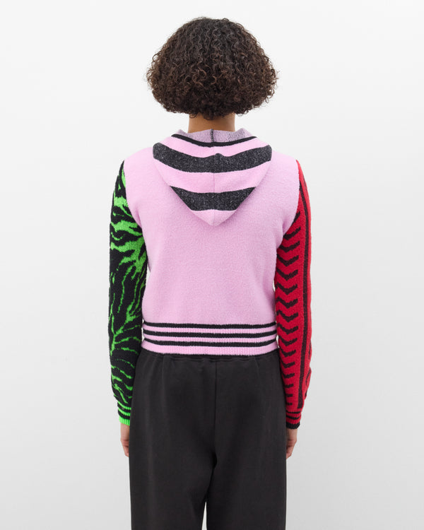 Chopova Lowena - Women's Zip Up Hooded Mascot Cardigan - (Multi)
