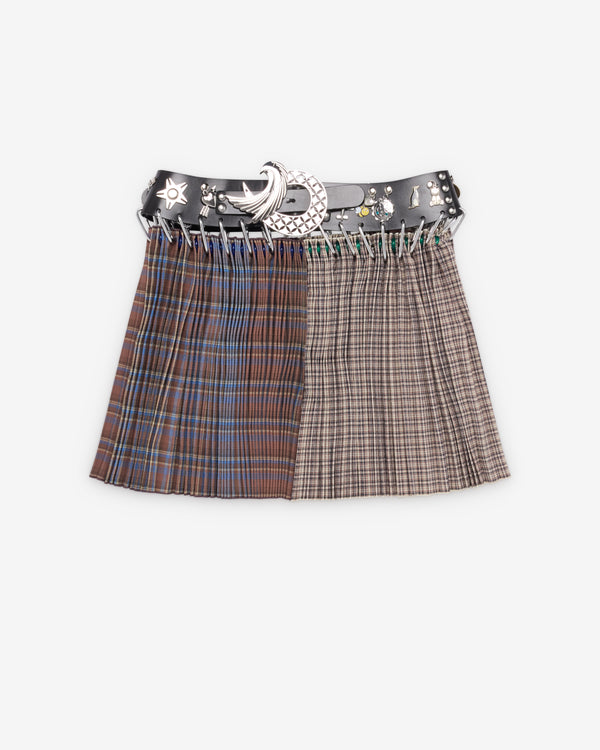 Chopova Lowena - Women's Mini Carabiner Skirt - (Tartan/Multi)