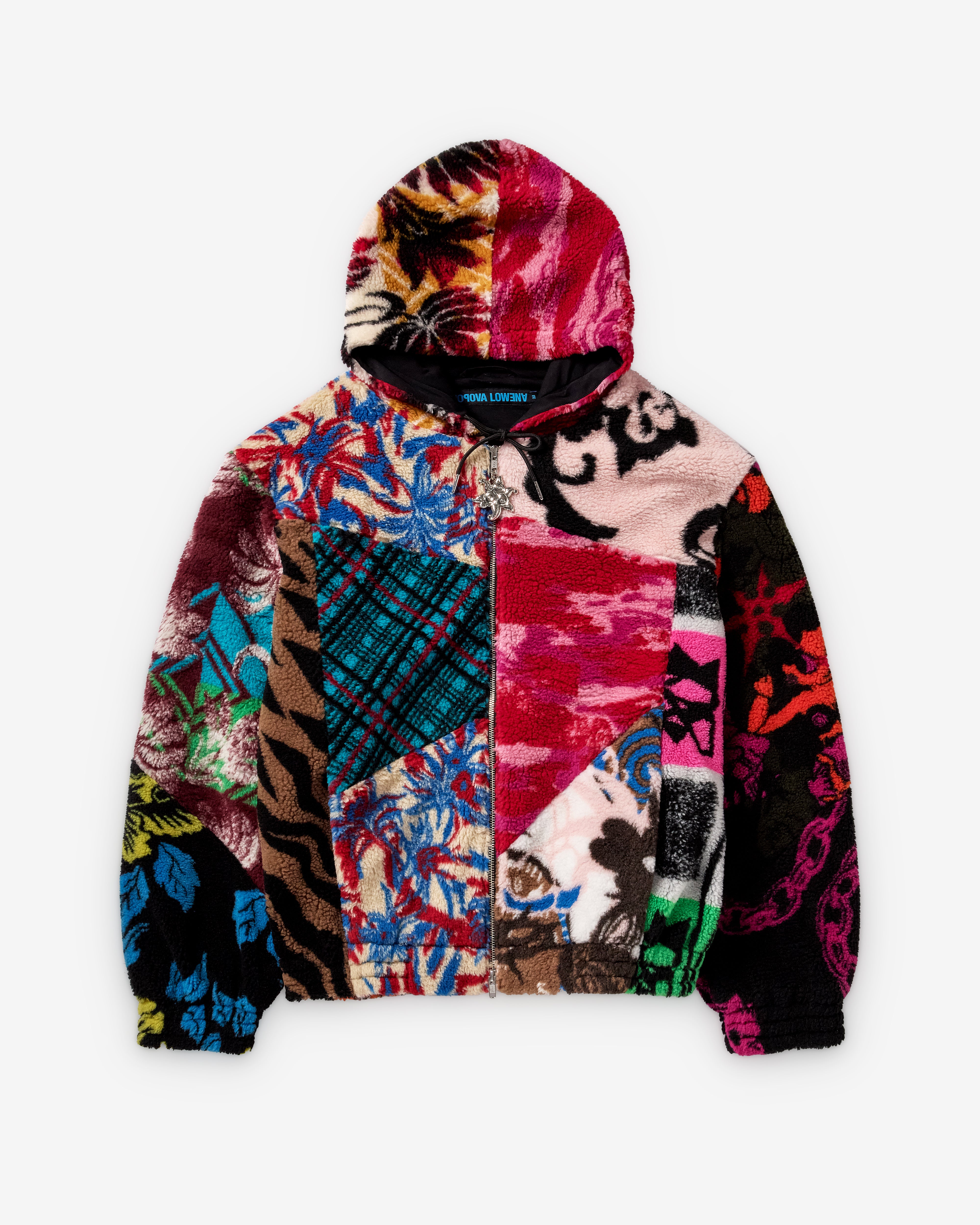 Chopova Lowena: Women's Patchwork Oversized Fleece (Multi) | Dover