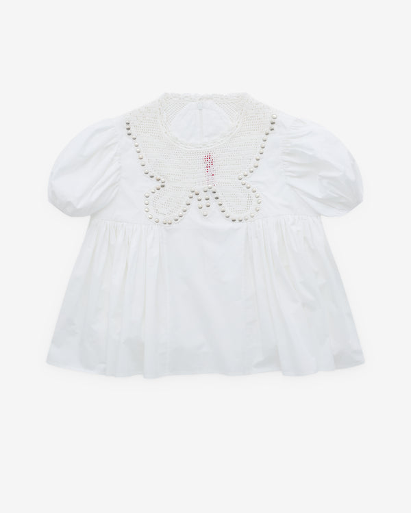 Chopova Lowena - Women’s Short Sleeve Blouse - (White)