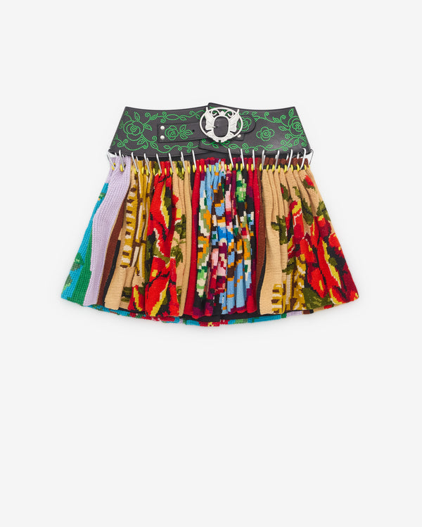 Chopova Lowena - Women’s Cross Stitch Mini Carabiner Skirt - (Multi)