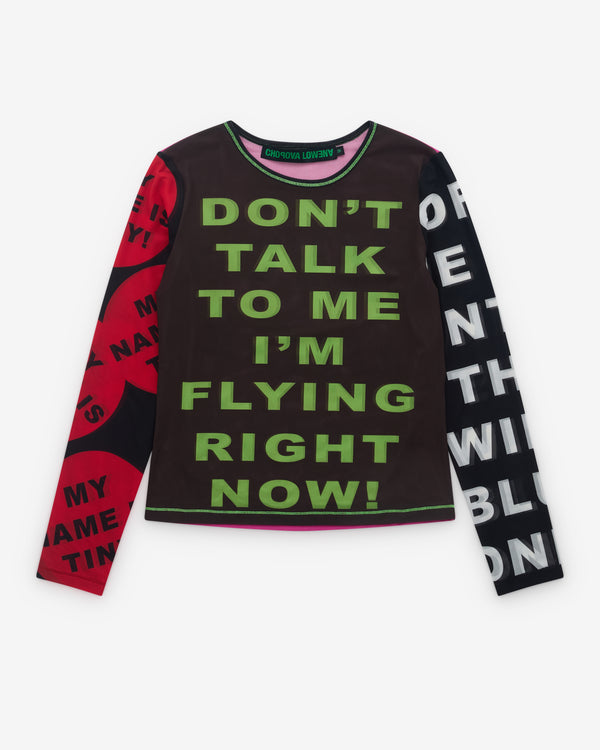 Chopova Lowena - Women’s Don't Talk To Me Mesh Top - (Multi)