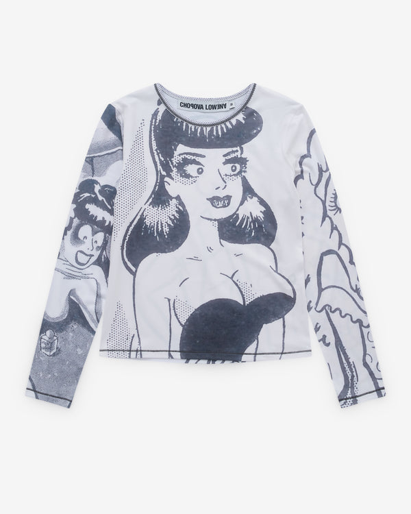 Chopova Lowena - Women’s Newsprint Jersey Top - (Multi)