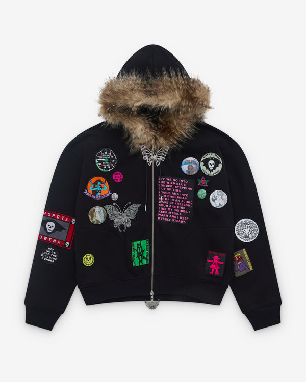 Chopova Lowena - Women’s Full Zip Hoodie - (Black)