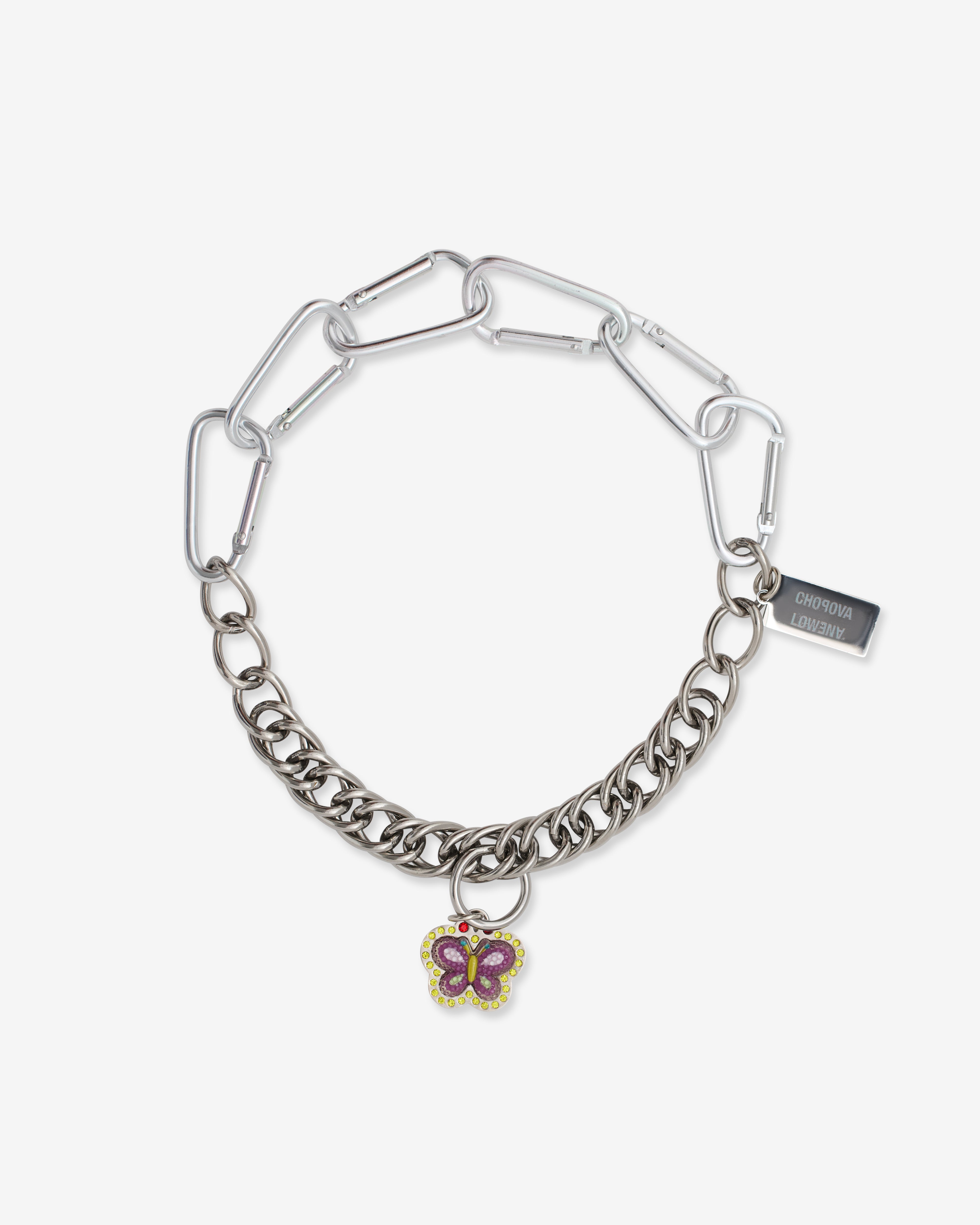Chopova Lowena: Women's B Fly Carabiner Necklace (Multi) | Dover