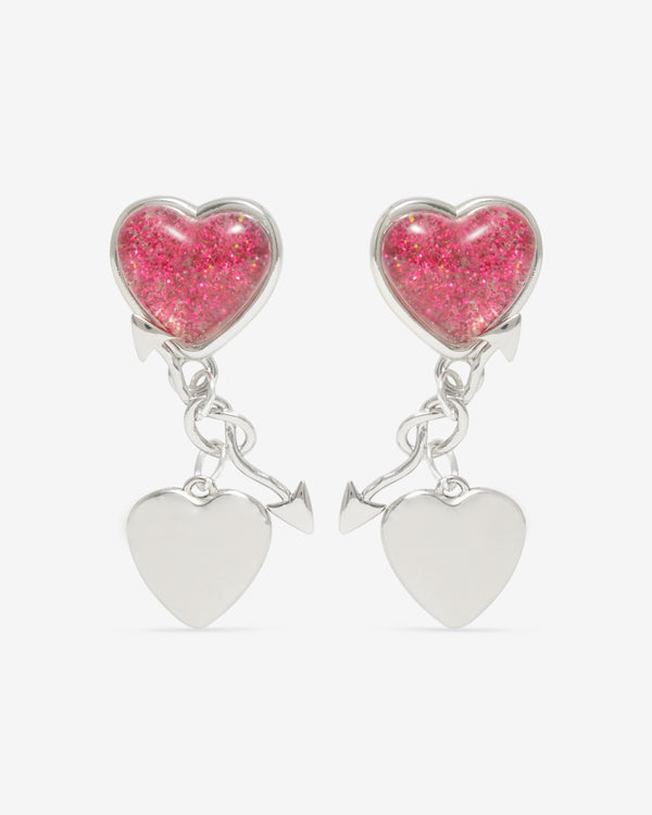 Chopova Lowena - Women’s Entwined Heart Drop Earrings - (Multi)
