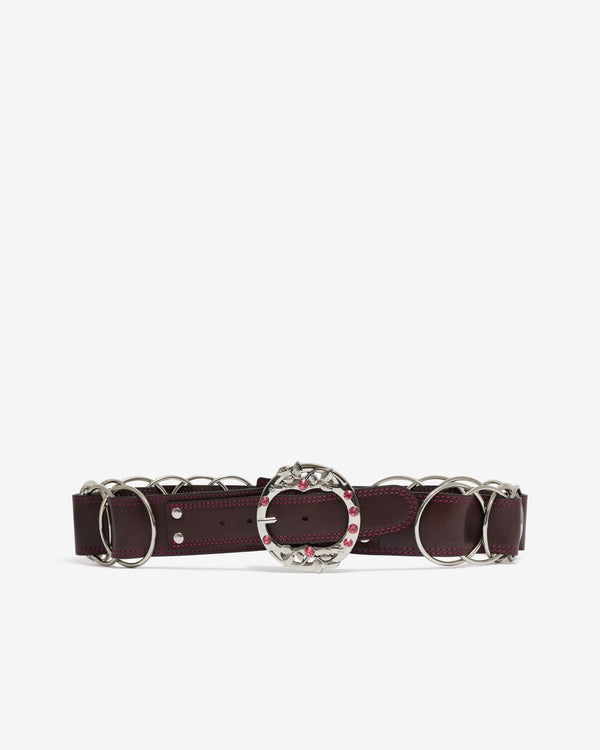 Chopova Lowena - Women’s Brown Ring Trouser Belt - (Brown)
