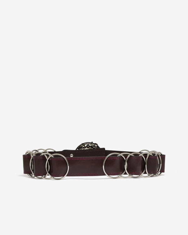 Chopova Lowena - Women’s Brown Ring Trouser Belt - (Brown)
