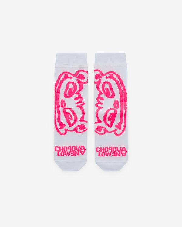 Chopova Lowena - Women’s Stretchy Bear Short Socks - (White)