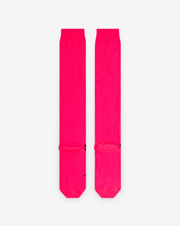Chopova Lowena - Women’s Pointy Floral Long Socks - (Pink)