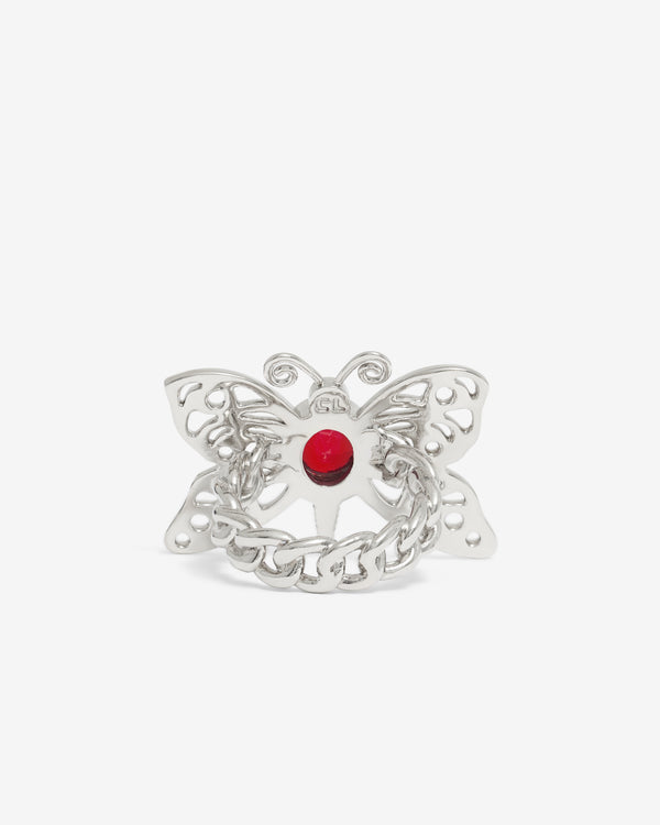 Chopova Lowena - Women’s Cut Out Butterfly Ring - (Silver)