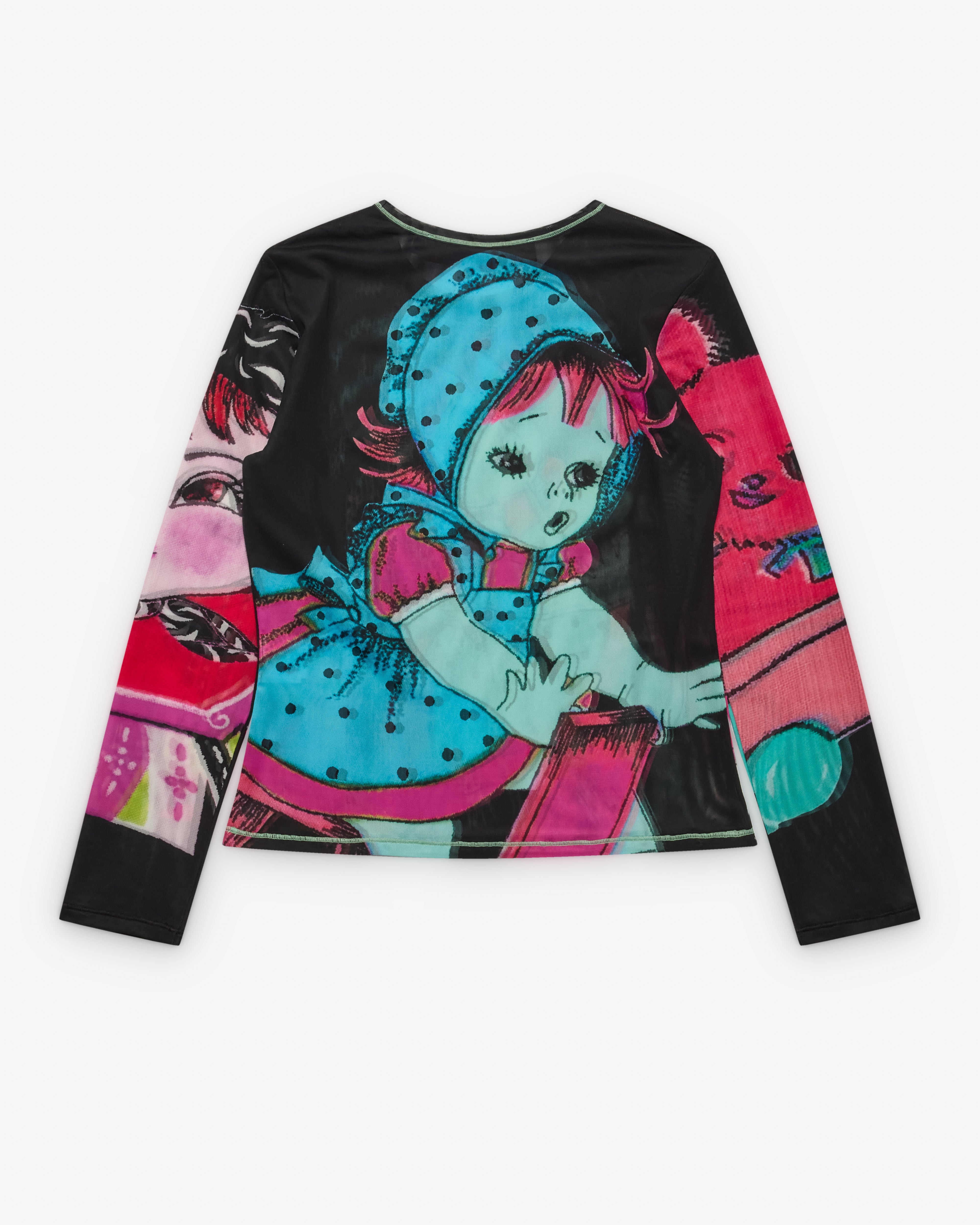 Chopova Lowena: Women's Sweeties Mesh Long Sleeve (Multi) | Dover