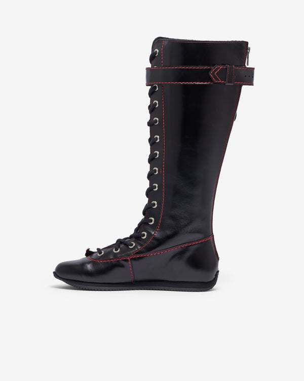 Chopova Lowena - Women's Chunky Lace Up Stephanie Boots - (Black)