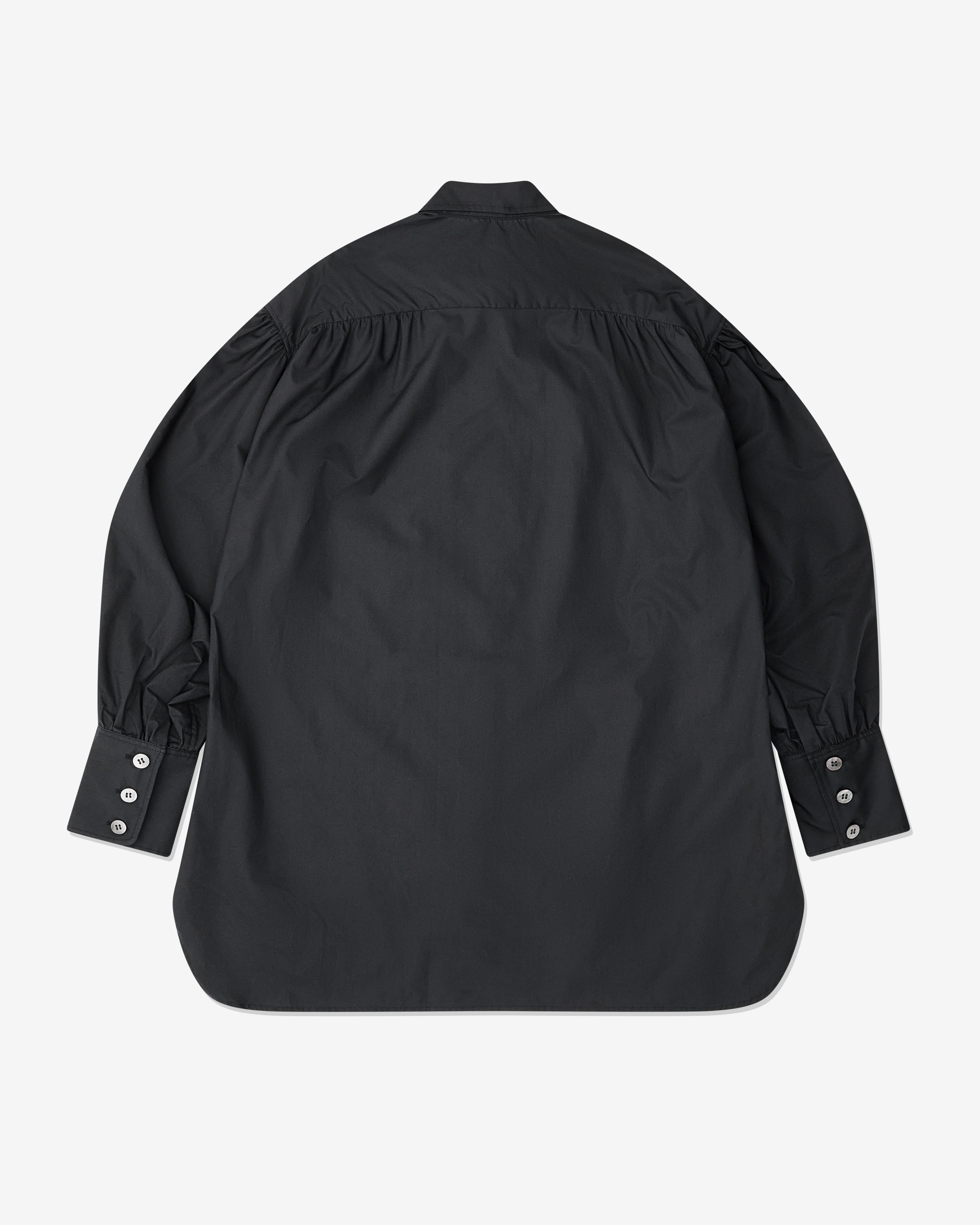 Christopher Nemeth: Men's Curved Hem Shirt (Black) | DSML E-SHOP