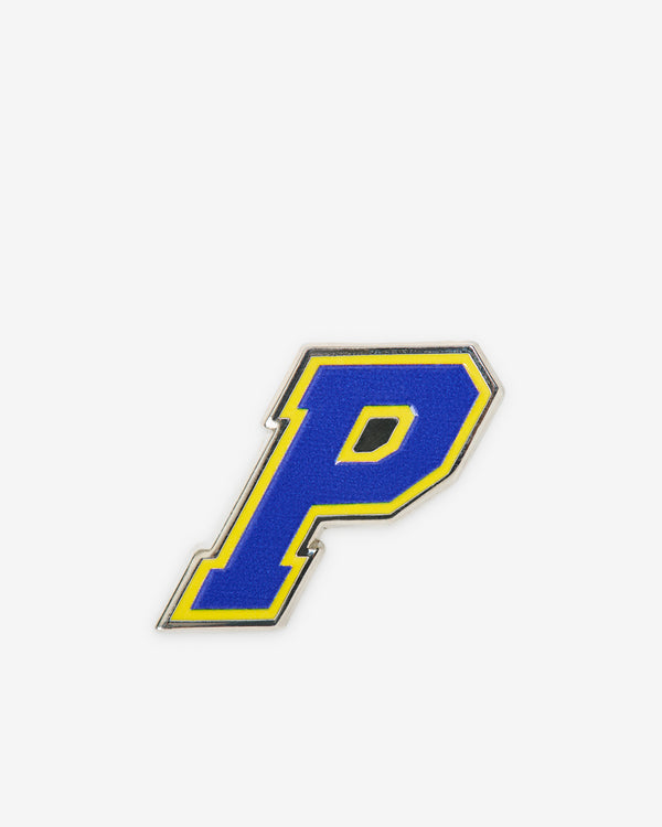 Palace -  College P Pin Badge - (Yellow/Blue)