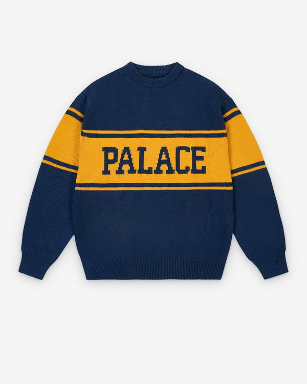 Palace - Men's College Stripe Knit - (Navy)
