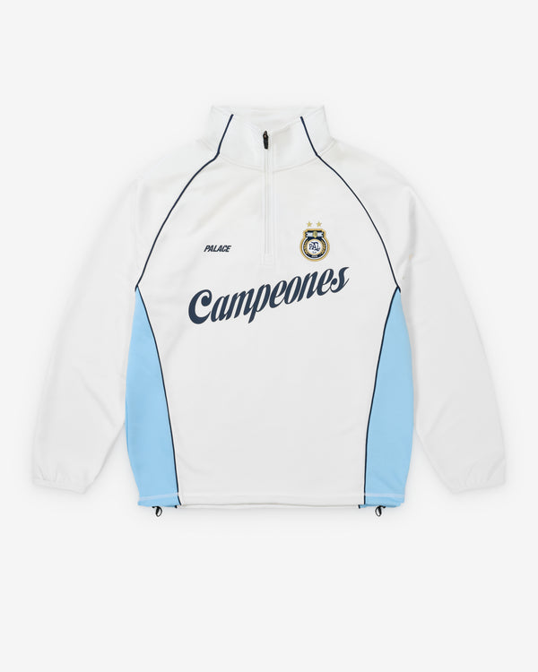 Palace - Men's Copa 1/4 Zip Techy Fleece - (White)