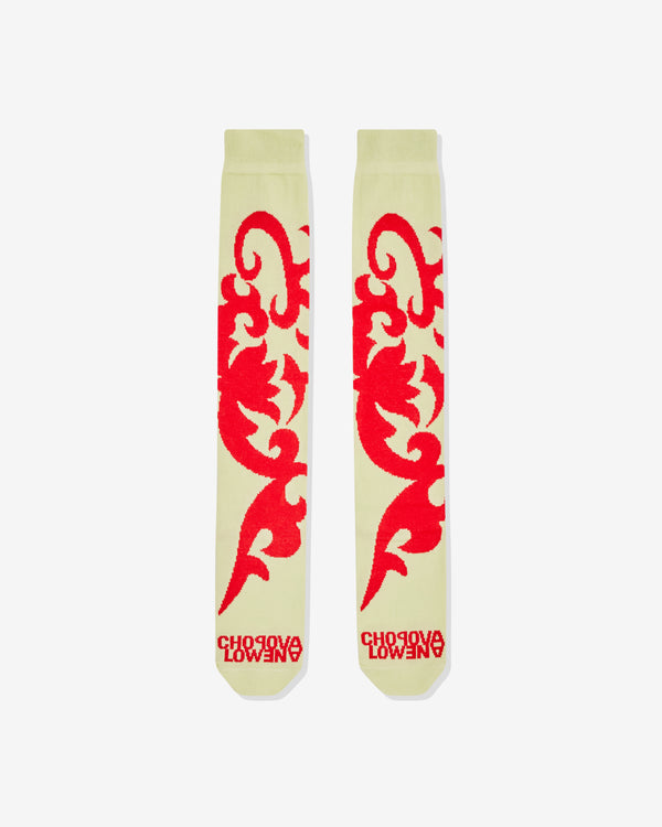 Chopova Lowena - Women's Long Bamboo Socks - (Yellow)