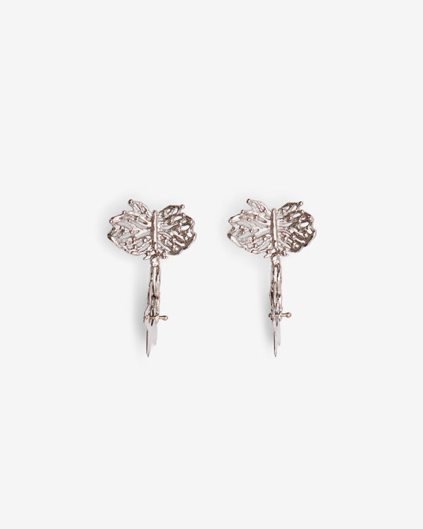 Chopova Lowena - Women's Floral Drop Earrings - (Silver)