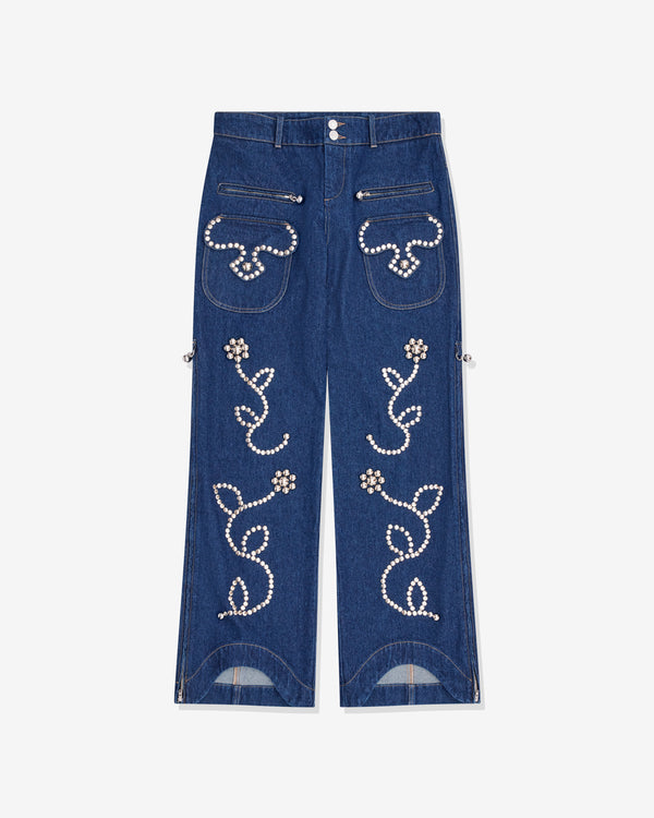 Chopova Lowena - Women's Studded Denim Jeans - (Blue)