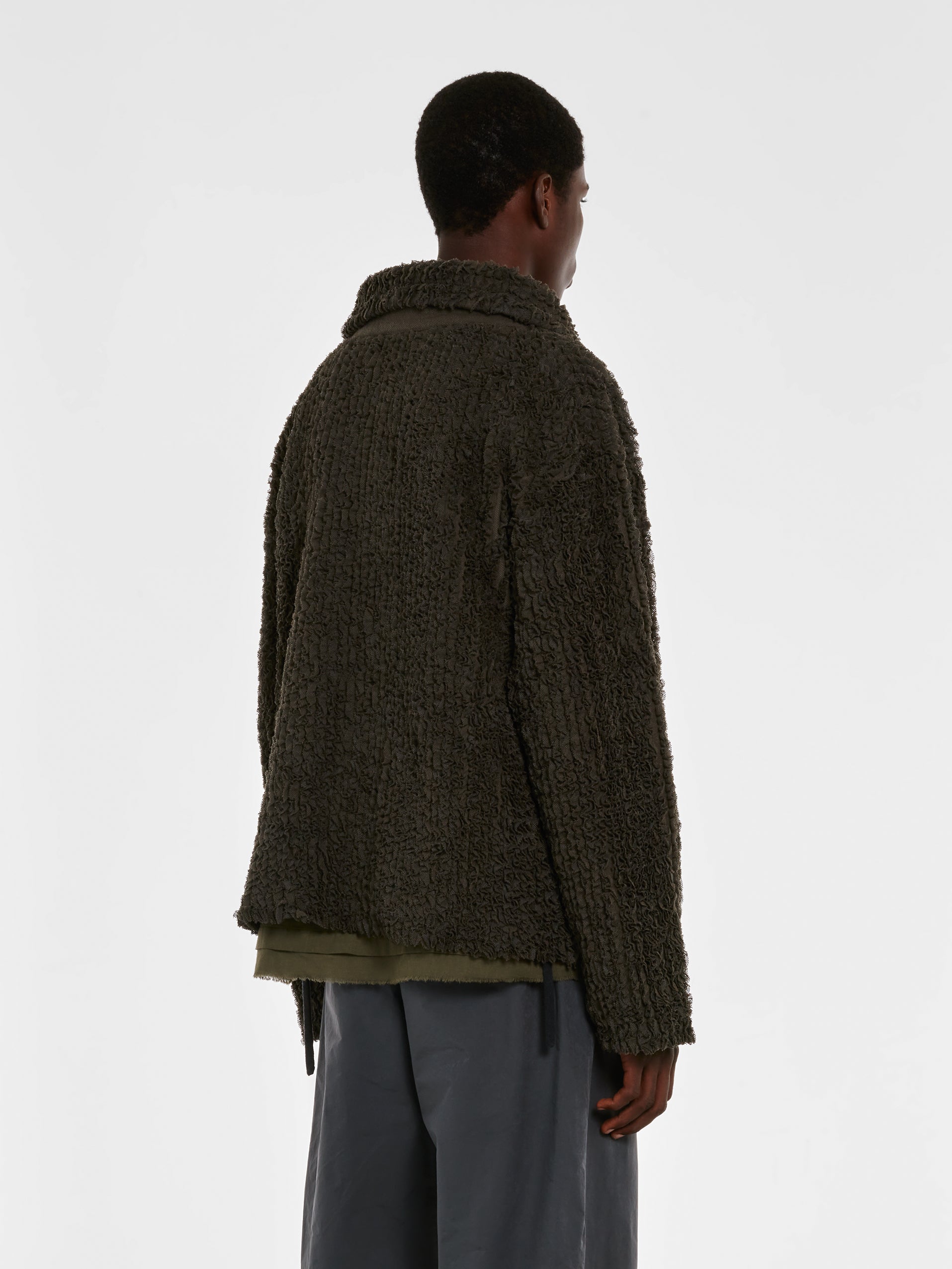 Craig Green - Men's Handmade Loopback Pullover - (Olive) | Dover