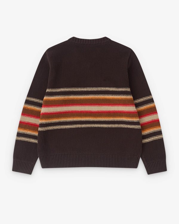 Craig Green - Men’s Tape Knit V-Neck Jumper - (Dark Brown)