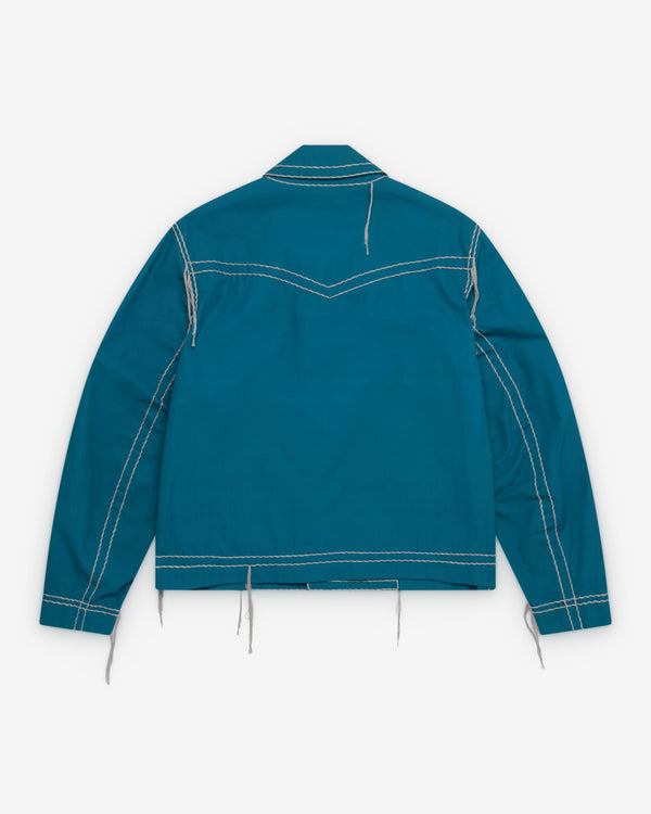Craig Green - Men's Two Tone Embroidered Jacket - (Blue/Grey)