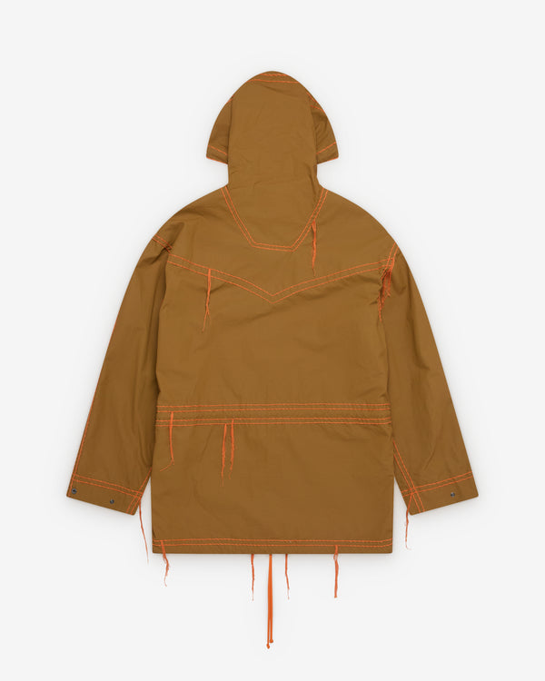 Craig Green - Men's Two Tone Embroidered Anorak - (Brown/Orange)
