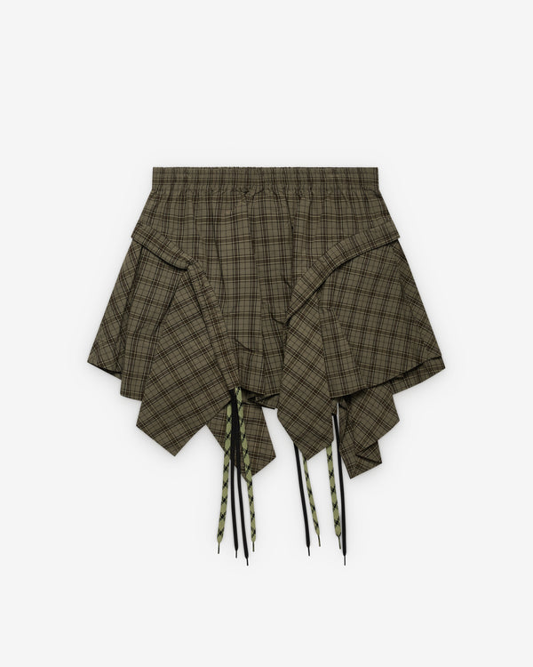 Craig Green - Men's Circle Drape Shorts - (Grey Check)