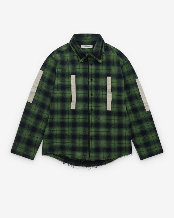 Craig Green - Men’s Plaid Split Shirt - (Green Check)