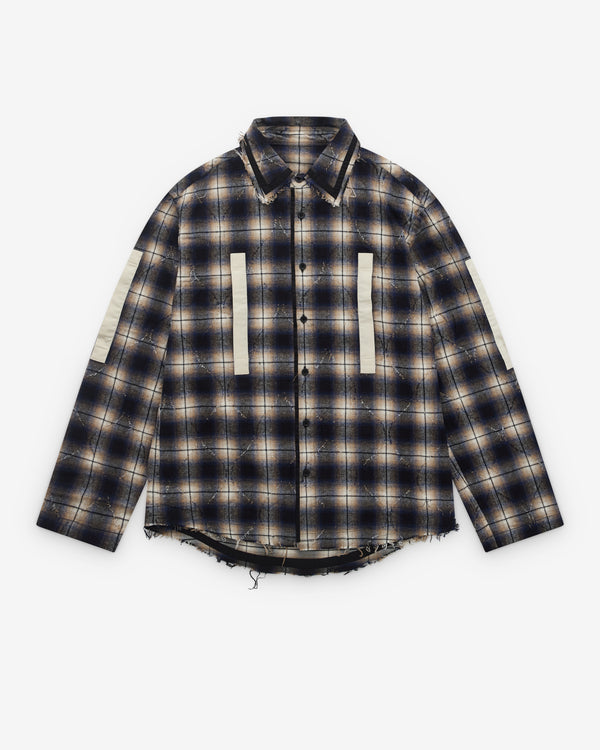 Craig Green - Men’s Plaid Split Shirt - (Navy Check)