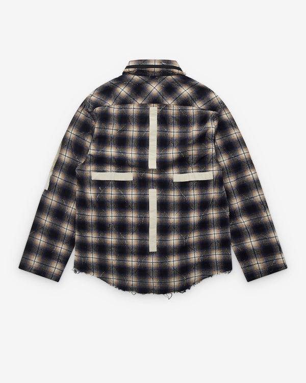 Craig Green - Men’s Plaid Split Shirt - (Navy Check)