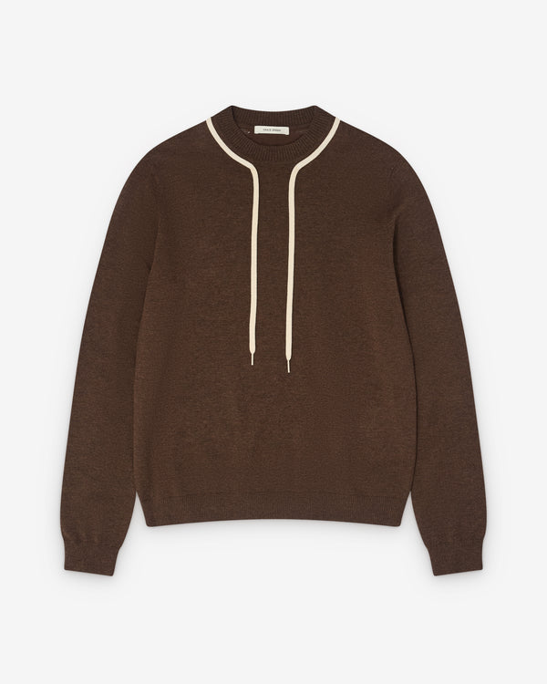 Craig Green - Men’s Flatlock Lace Jumper - (Brown)